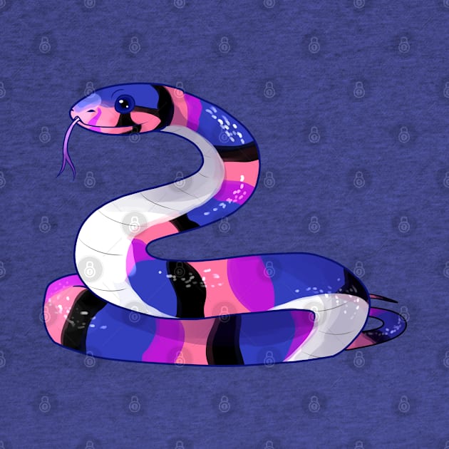 Genderfluid Snake by candychameleon